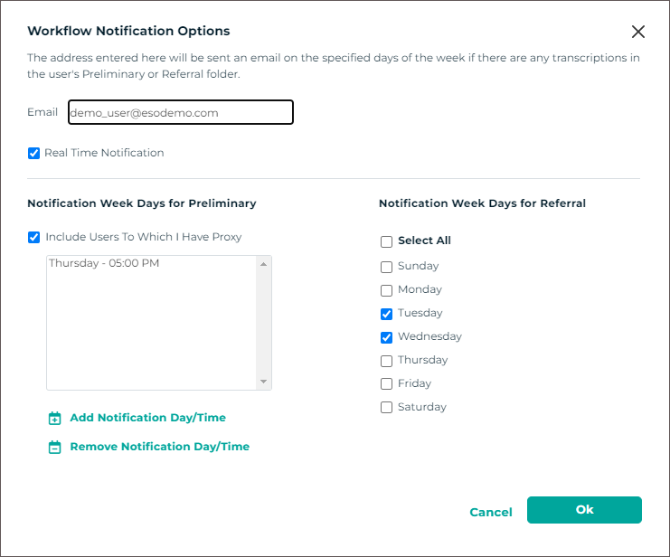 Workflow Notifications