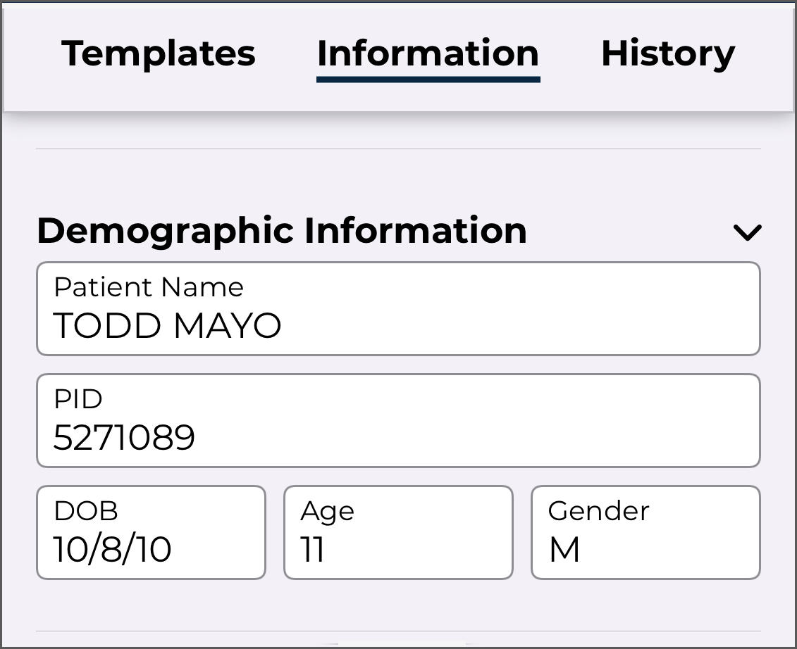 Demographic Info