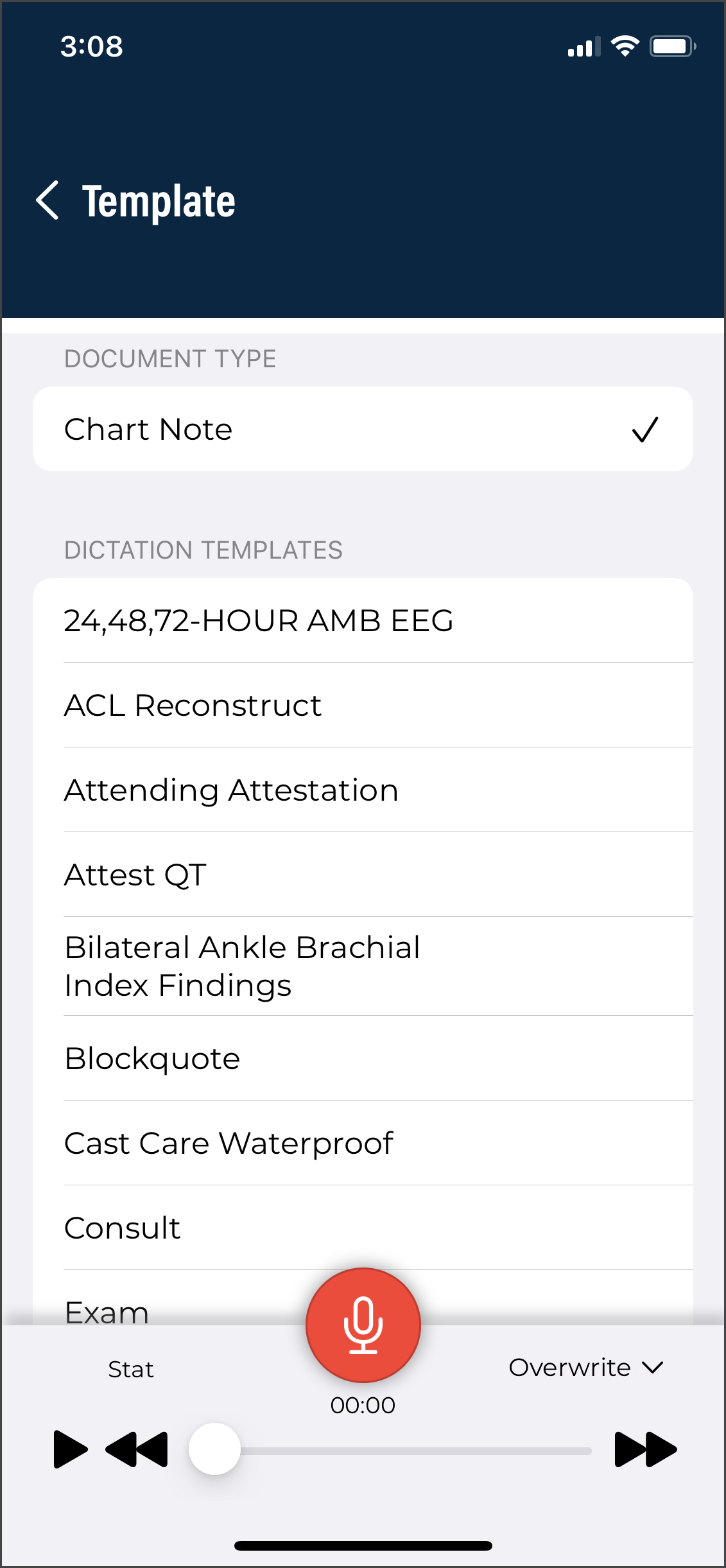 Templates List