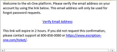 Verify Email link